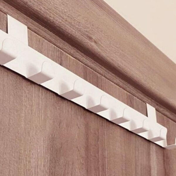 Risingmaber Metal Beyaz Amerikan Kapı Arkası Askılık Organizer Askılık ve Banyo Kapı Arkası Askılık MT60B