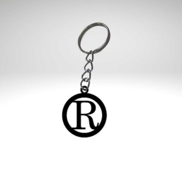Risingmaber Dekoratif R Harfli Anahtarlık MR