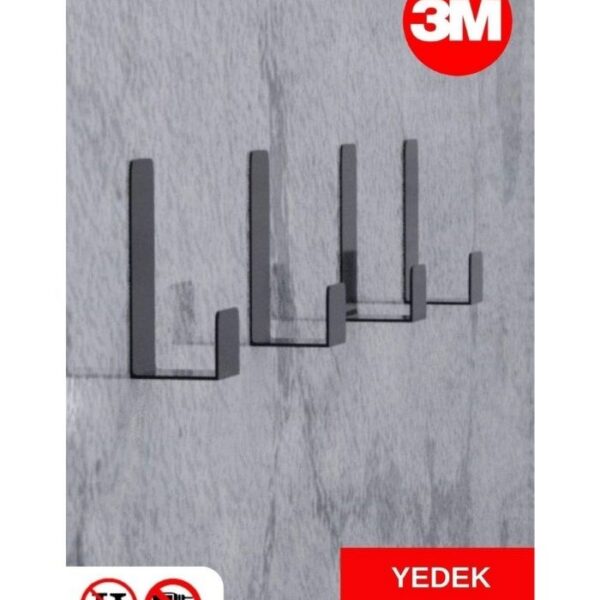 Risingmaber Yapışkanlı Askılık Kapı Arkası Bornoz Askılığı Yapışkanlı Mutfak Banyo Askılığı Havlu Askılığı Elbise Askılığı 4'lü set 3M Yapışkanlı Tasarım MT75S