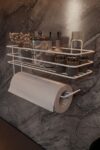 Risingmaber metal beyaz yapışkanlı baharatlık mt121b sağ görünüm